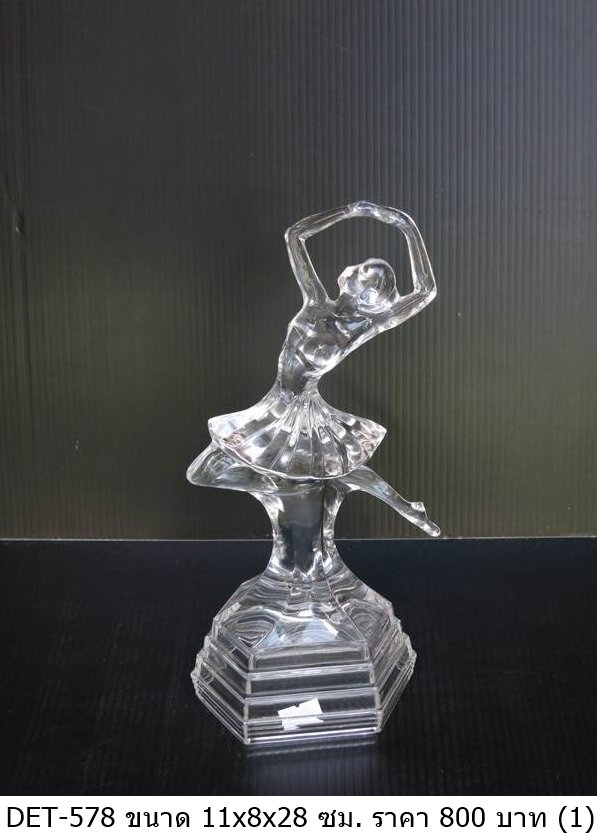 水晶芭蕾舞者雕像