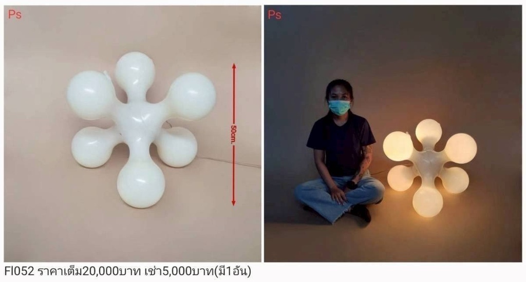 花瓣形台灯