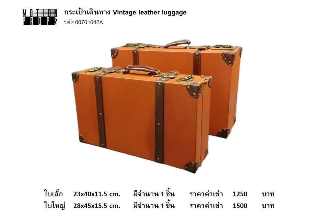 复古皮质行李箱
