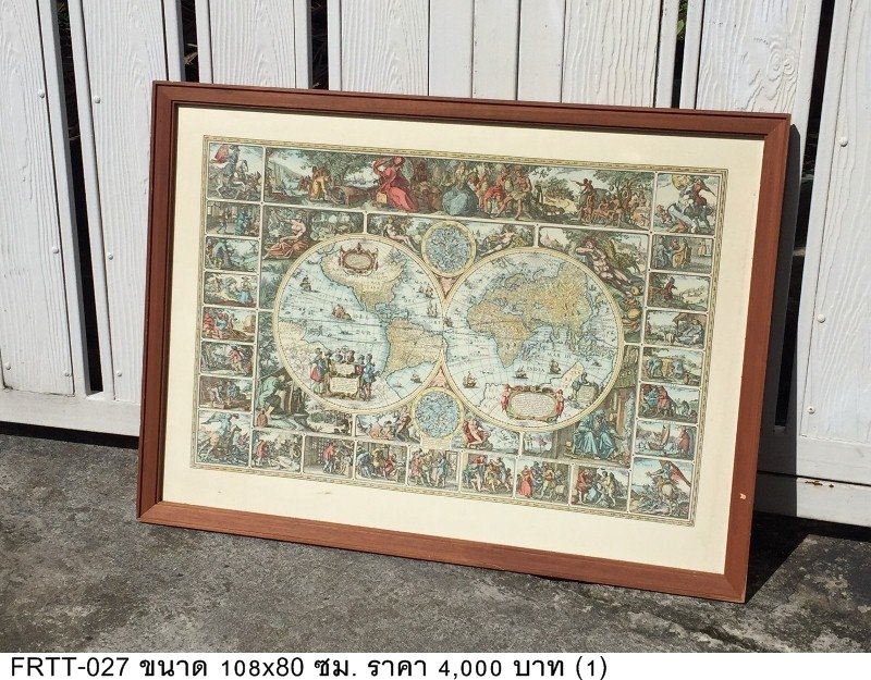 世界地图画框